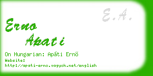 erno apati business card